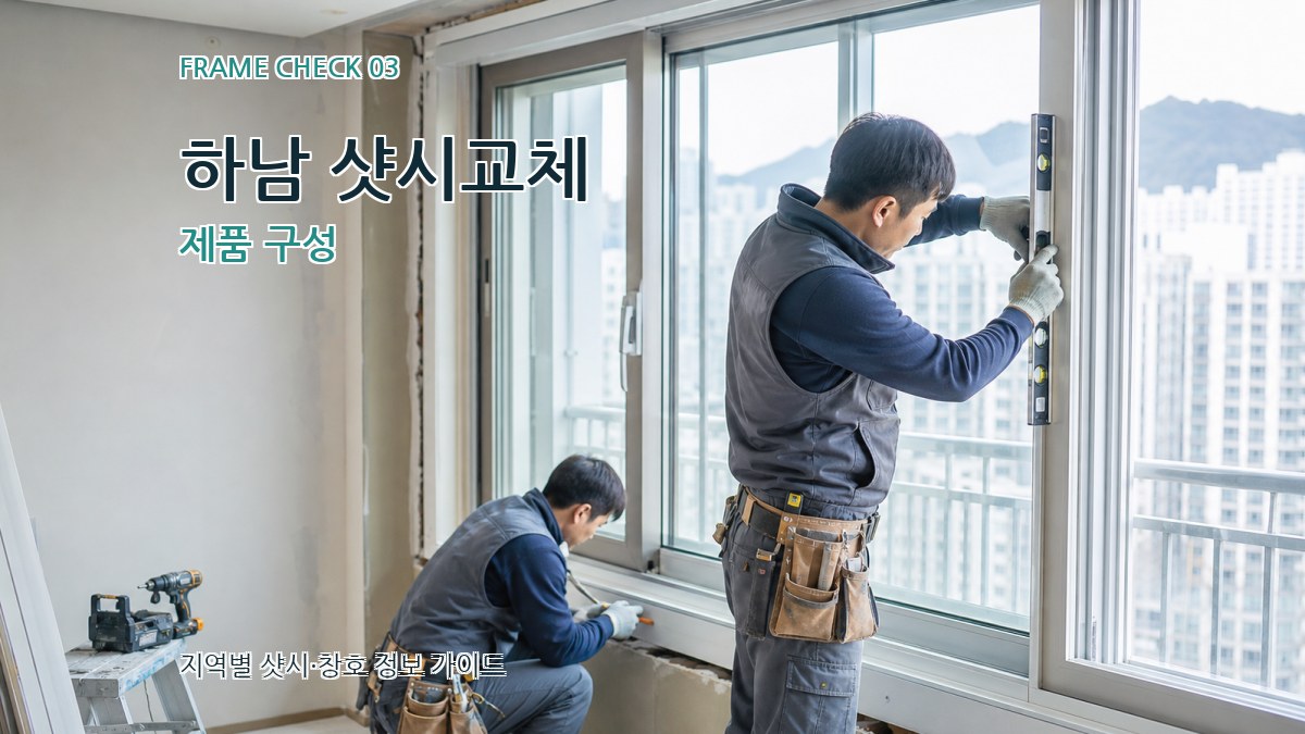 하남 샷시교체 제품 구성