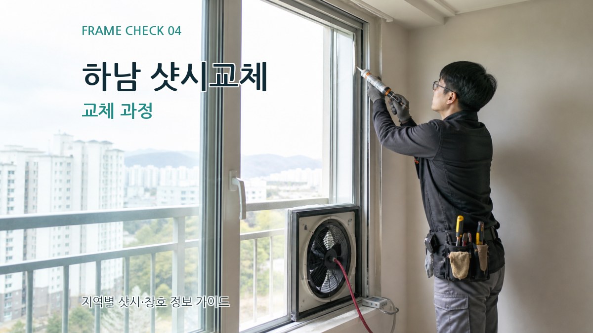 하남 샷시교체 교체 과정