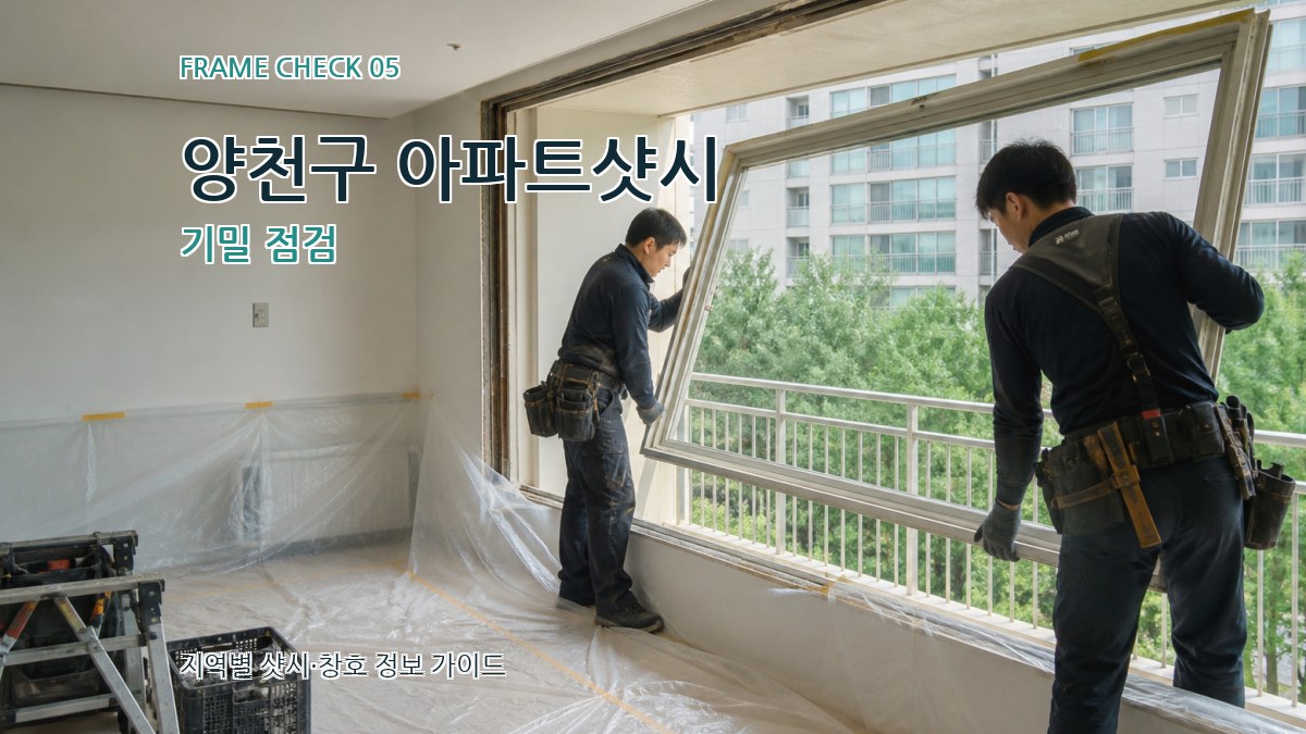 양천구 아파트샷시 기밀 점검