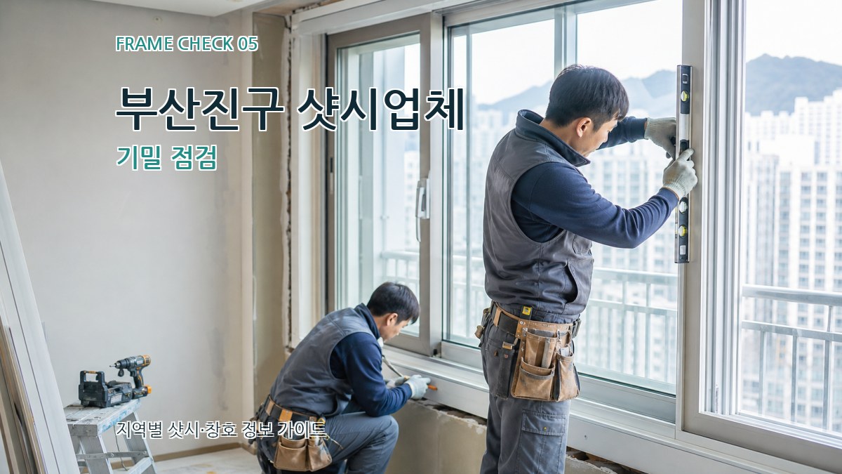 부산진구 샷시업체 기밀 점검
