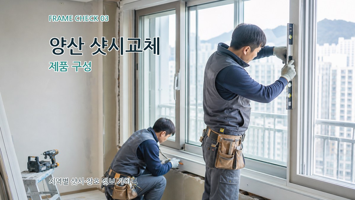양산 샷시교체 제품 구성