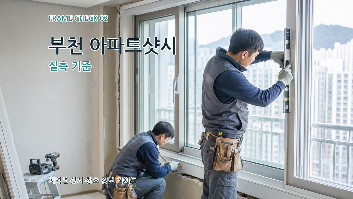 부천 아파트샷시 실측 기준