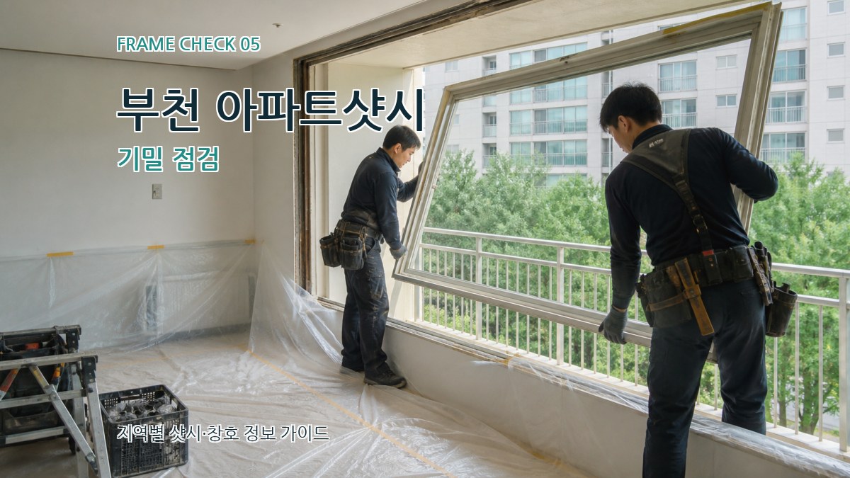 부천 아파트샷시 기밀 점검