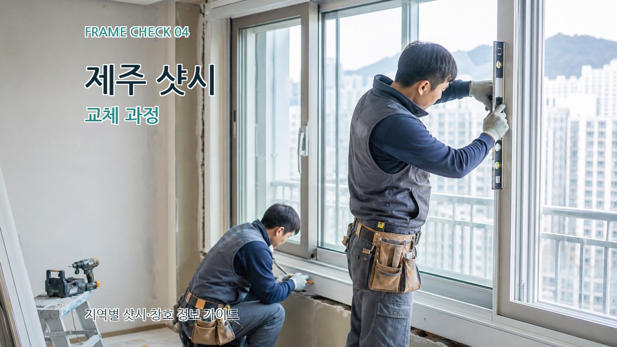 제주 샷시 교체 과정