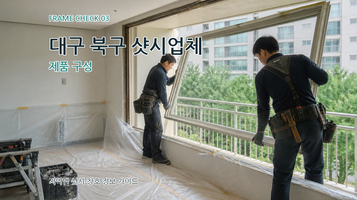 대구 북구 샷시업체 제품 구성