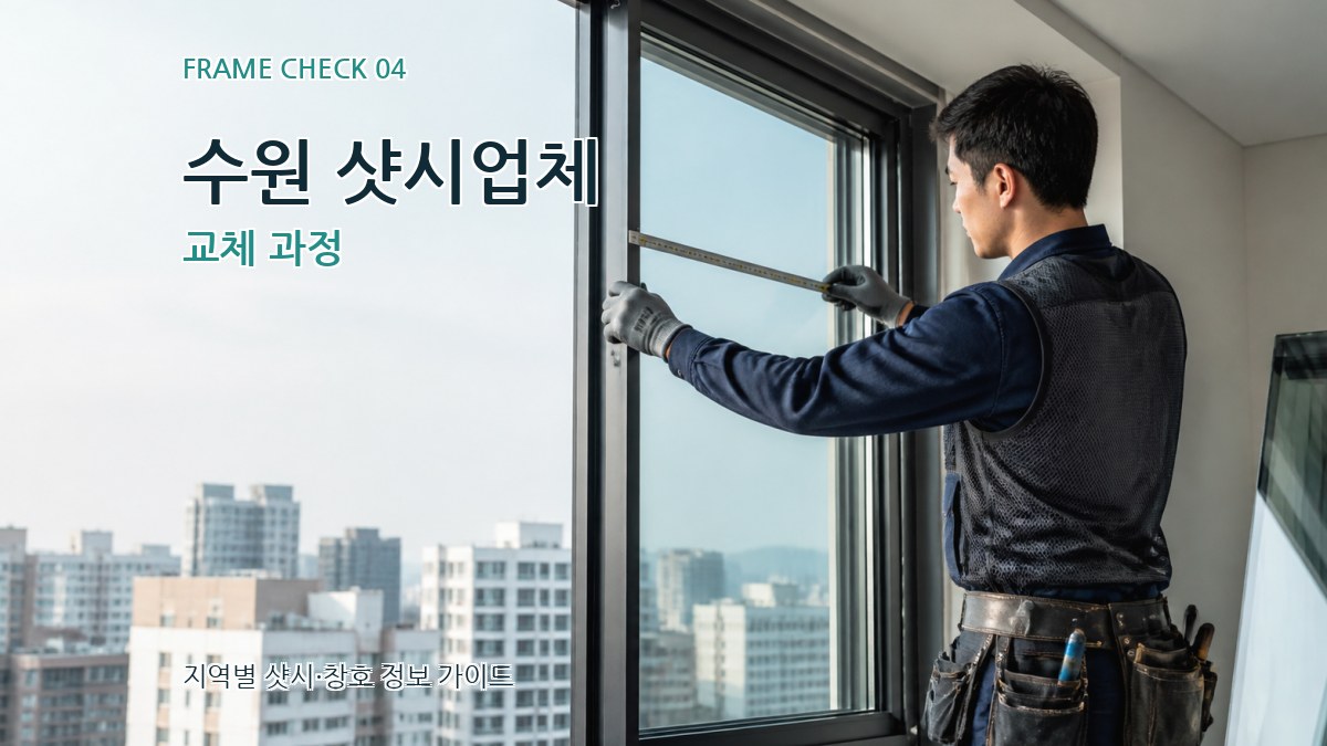 수원 샷시업체 교체 과정