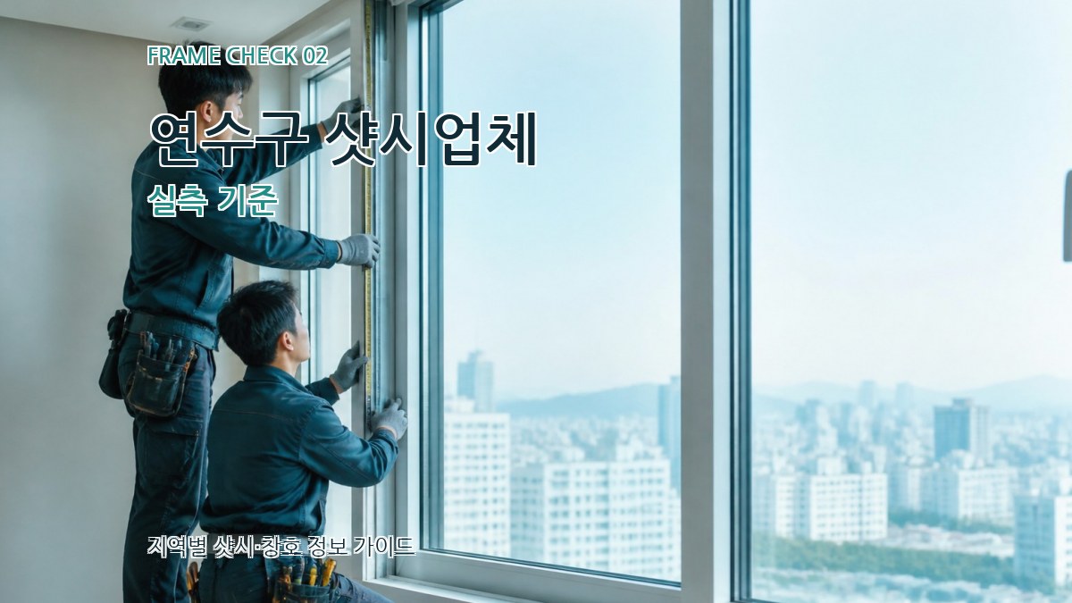연수구 샷시업체 실측 기준
