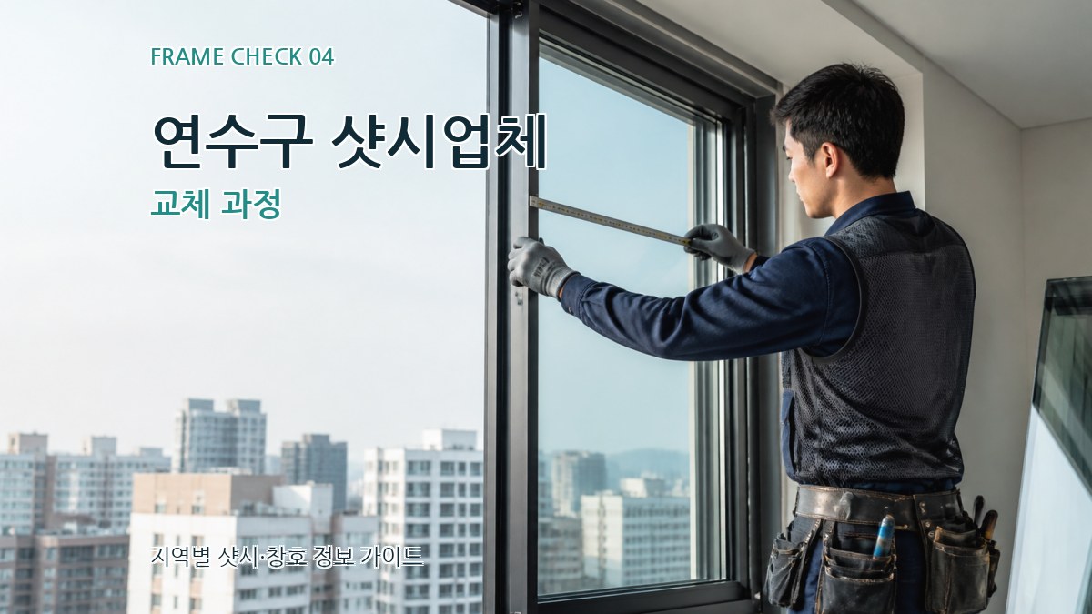 연수구 샷시업체 교체 과정