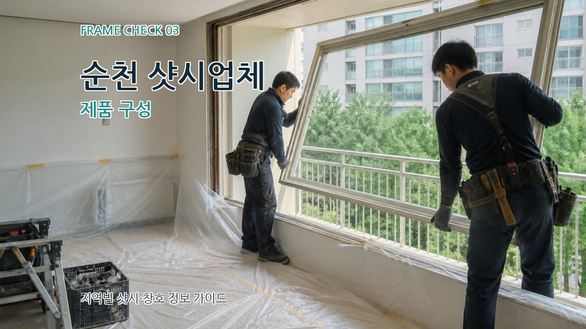 순천 샷시업체 제품 구성