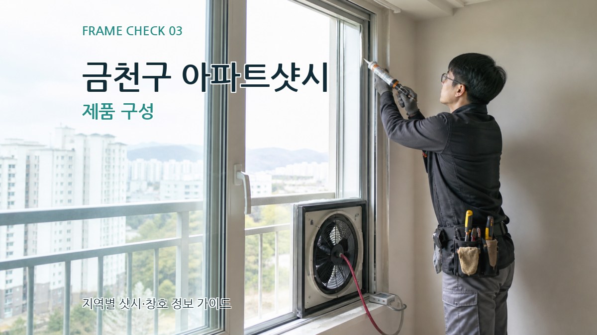 금천구 아파트샷시 제품 구성