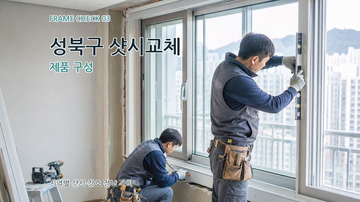 성북구 샷시교체 제품 구성