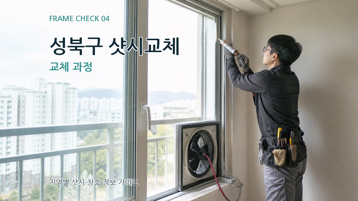 성북구 샷시교체 교체 과정