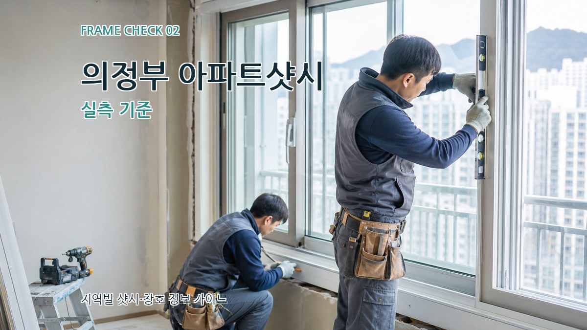 의정부 아파트샷시 실측 기준