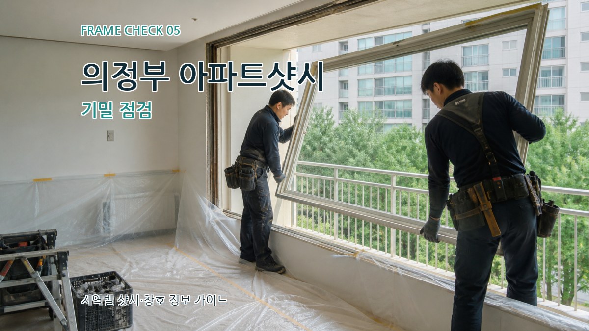 의정부 아파트샷시 기밀 점검