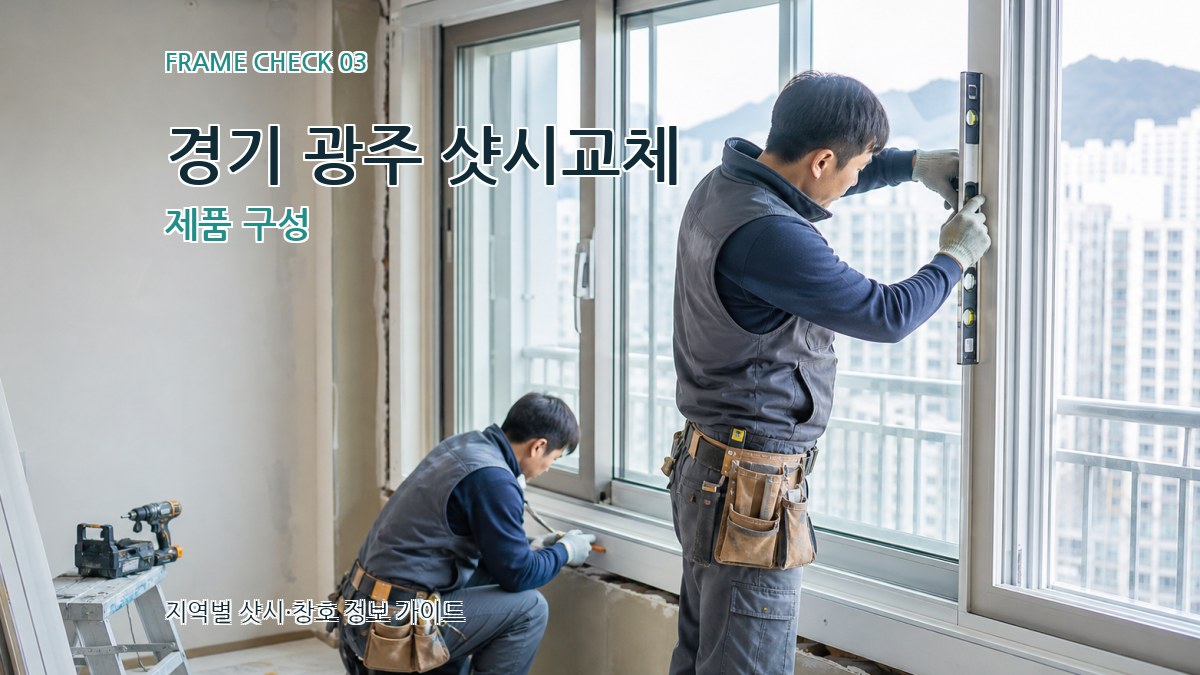 경기 광주 샷시교체 제품 구성