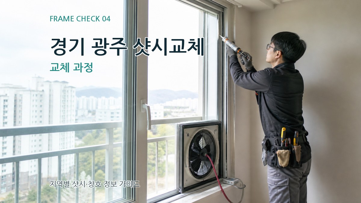 경기 광주 샷시교체 교체 과정