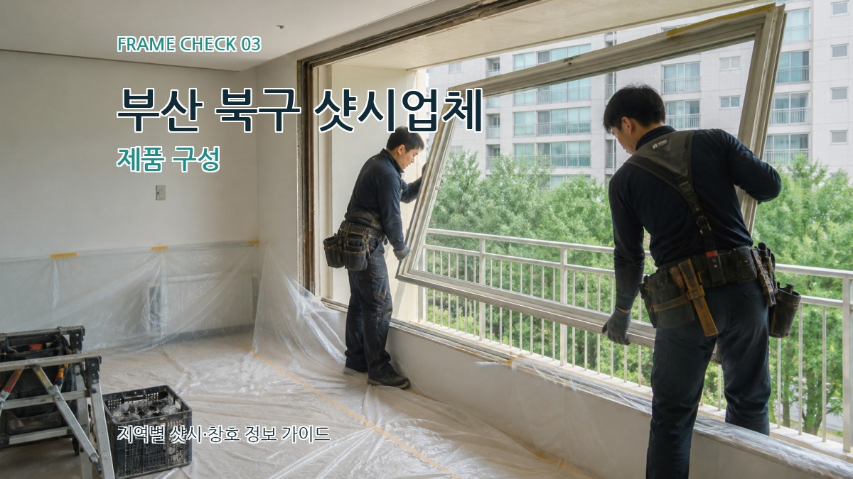 부산 북구 샷시업체 제품 구성