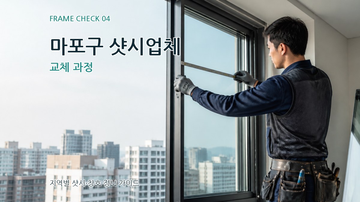 마포구 샷시업체 교체 과정