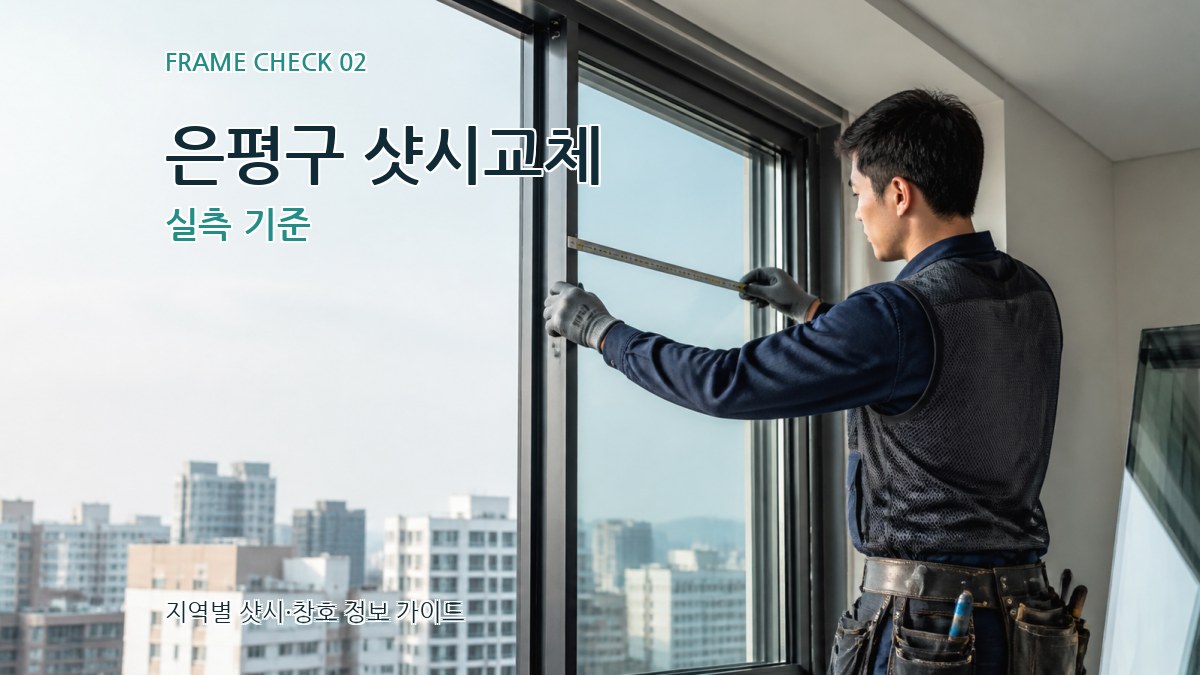 은평구 샷시교체 실측 기준