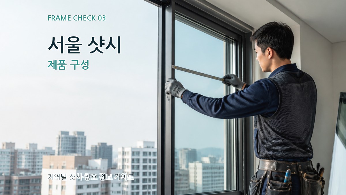 서울 샷시 제품 구성