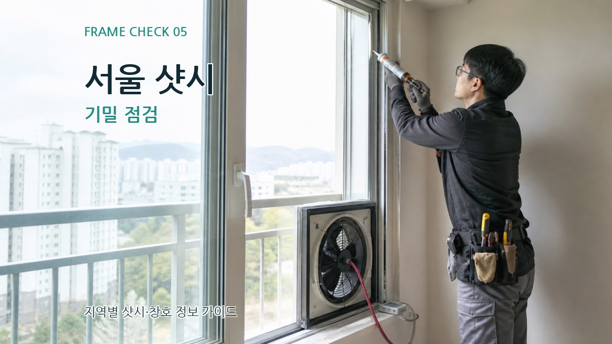 서울 샷시 기밀 점검