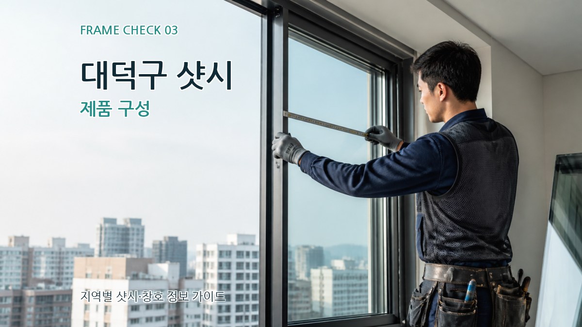대덕구 샷시 제품 구성