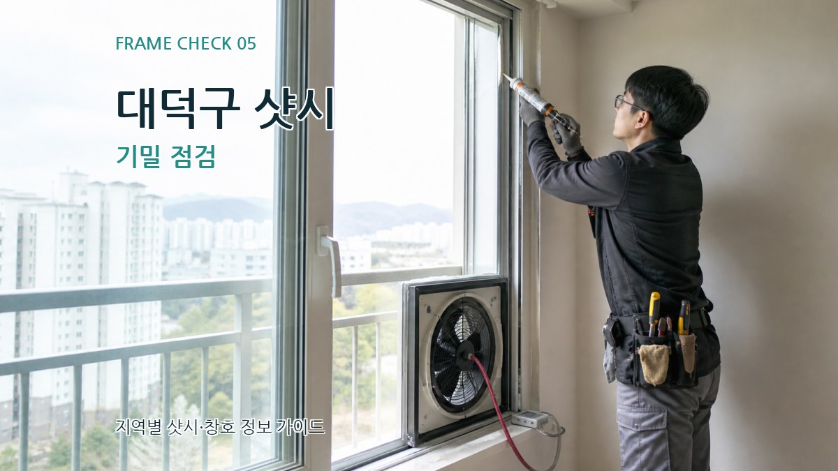 대덕구 샷시 기밀 점검
