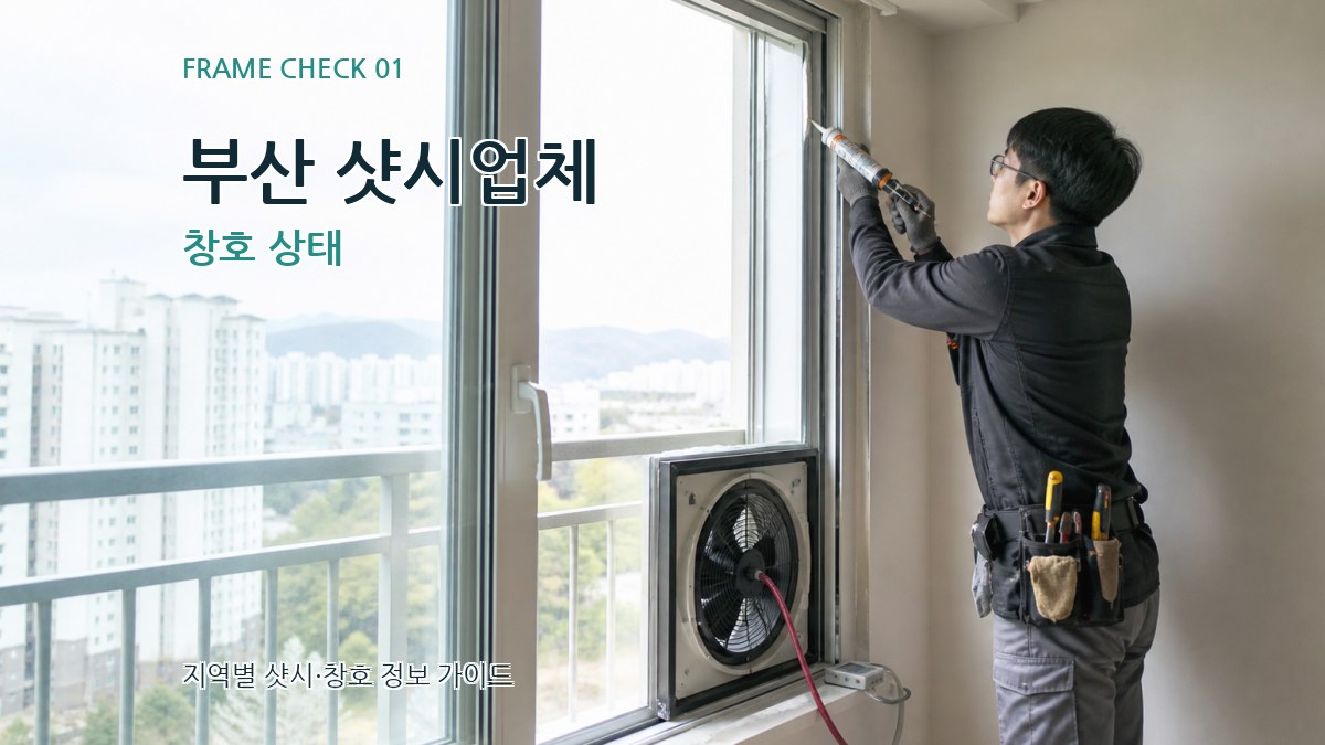 부산 샷시업체 창호 상태