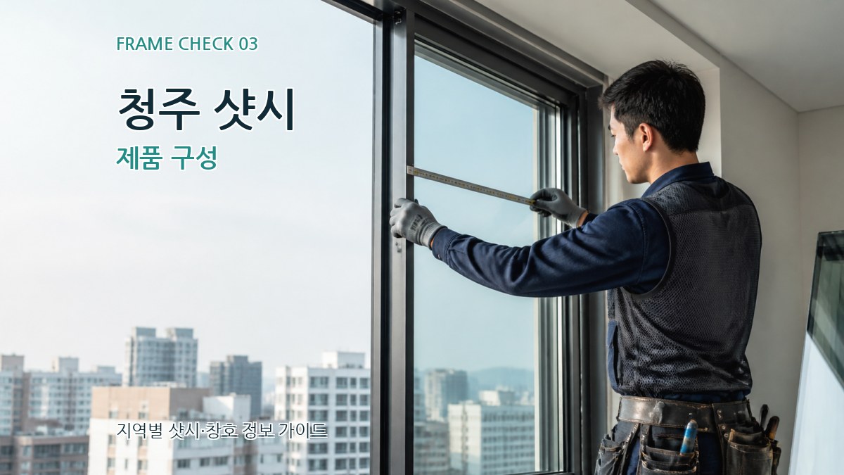 청주 샷시 제품 구성