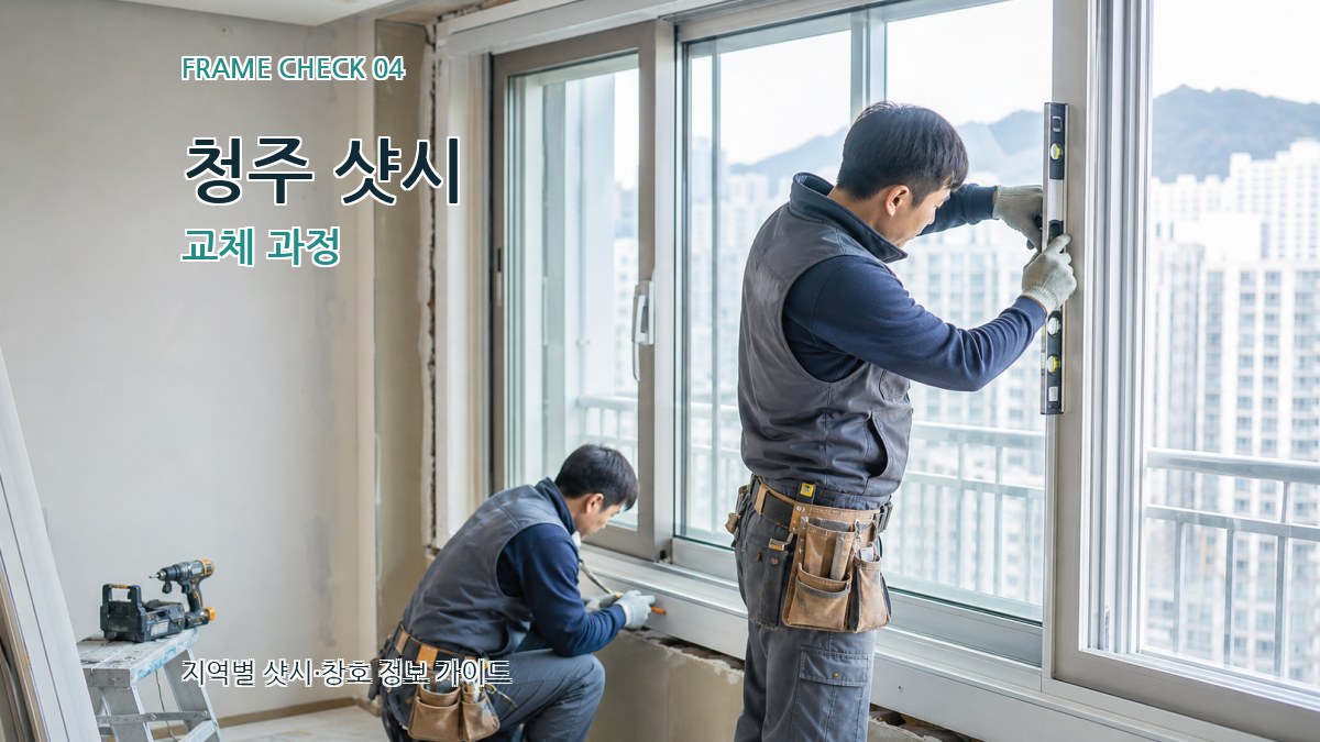 청주 샷시 교체 과정