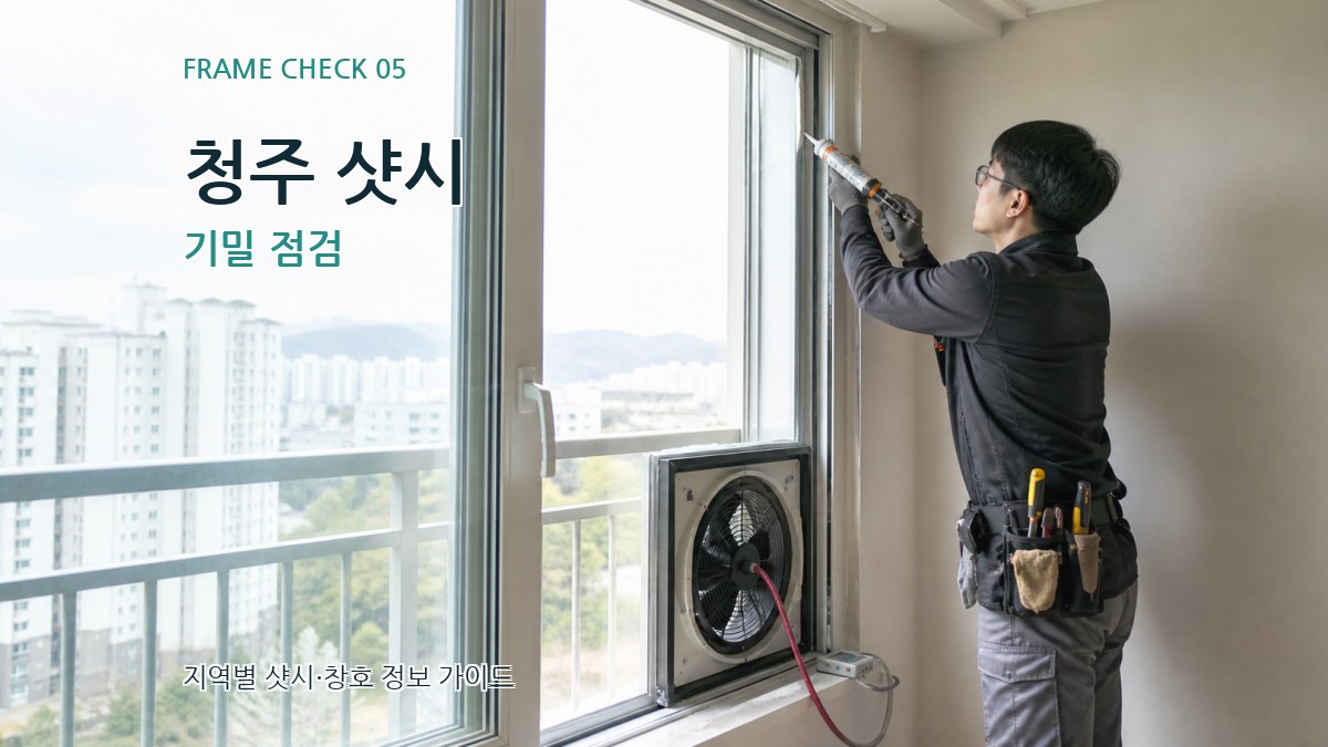 청주 샷시 기밀 점검