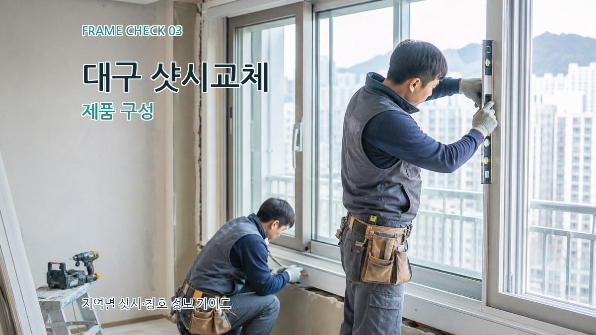 대구 샷시교체 제품 구성