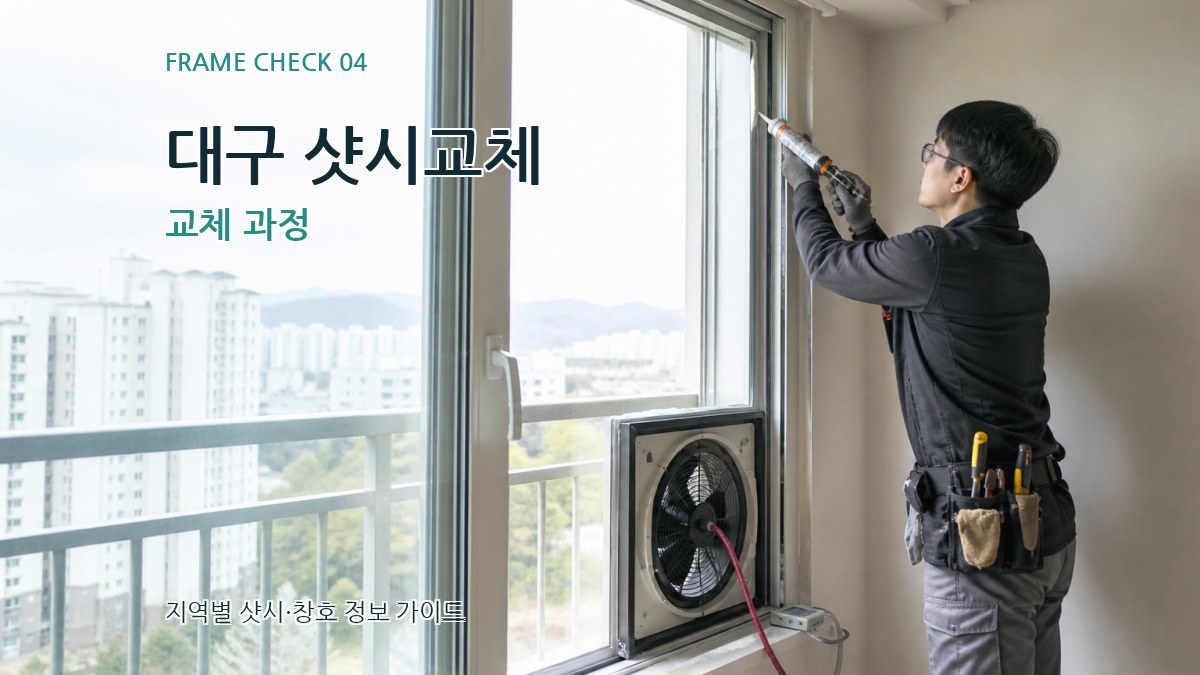 대구 샷시교체 교체 과정
