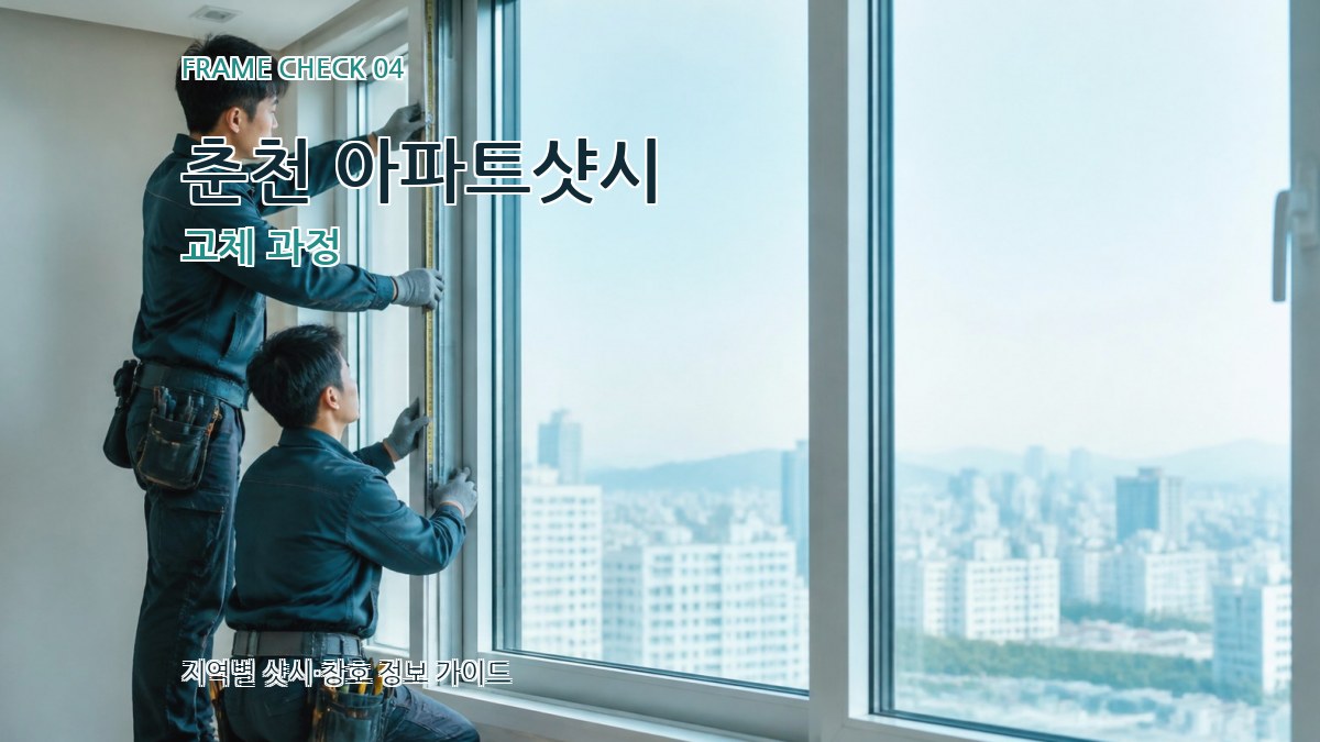 춘천 아파트샷시 교체 과정