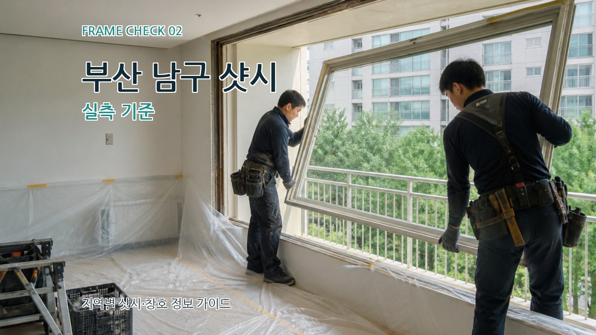 부산 남구 샷시 실측 기준