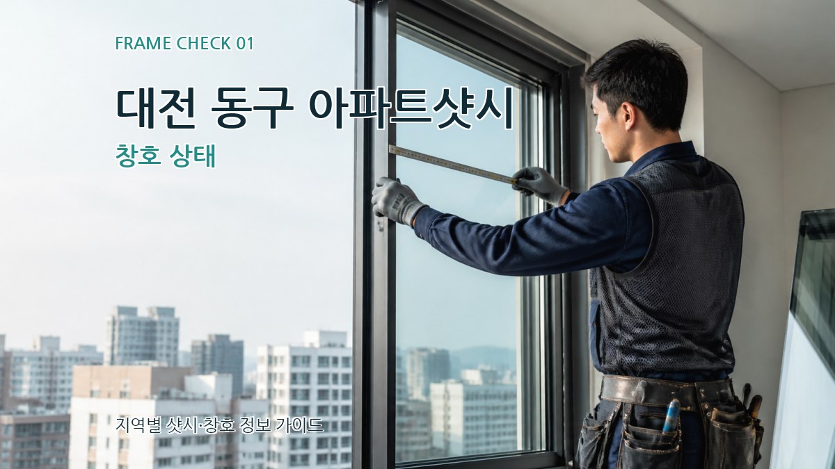 대전 동구 아파트샷시