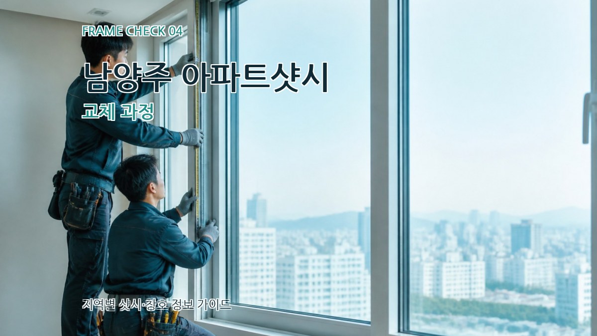 남양주 아파트샷시 교체 과정