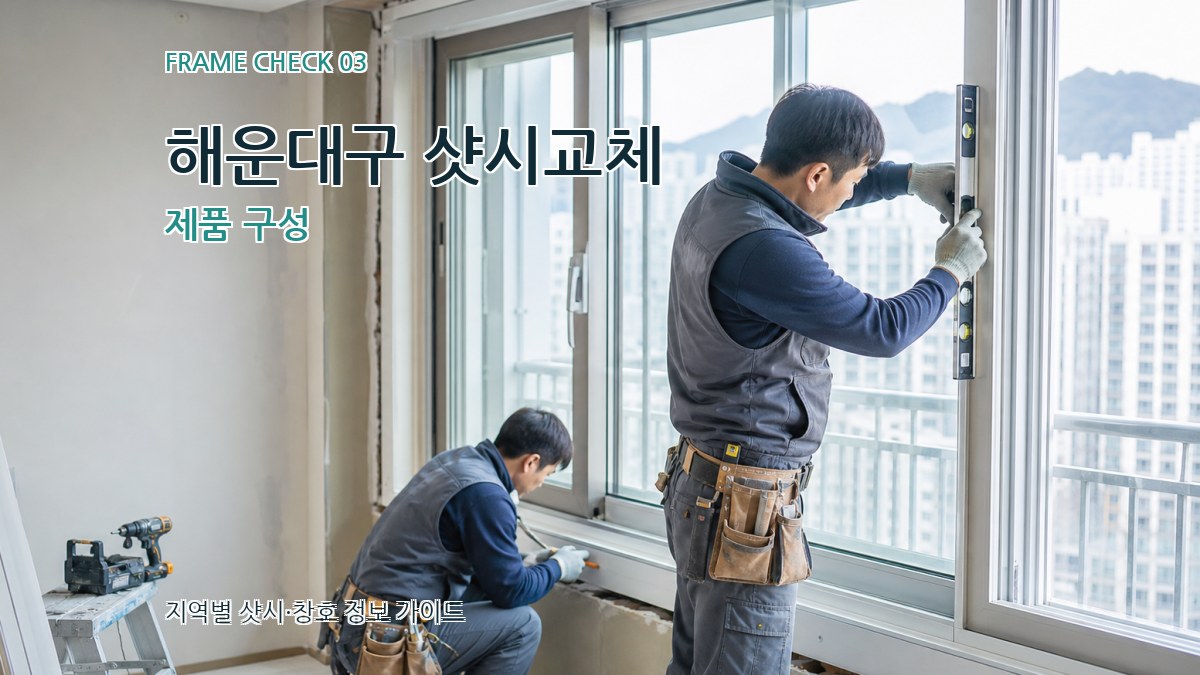 해운대구 샷시교체 제품 구성