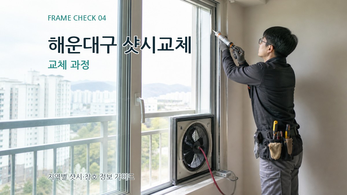 해운대구 샷시교체 교체 과정
