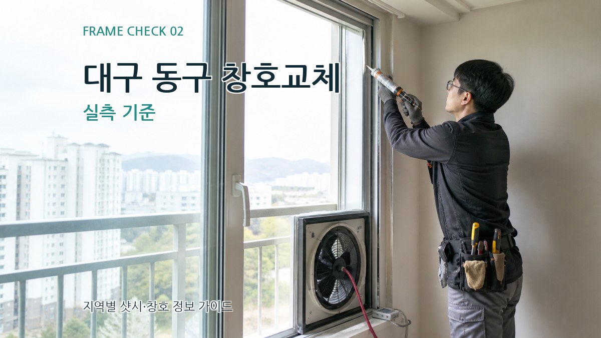 대구 동구 창호교체 실측 기준