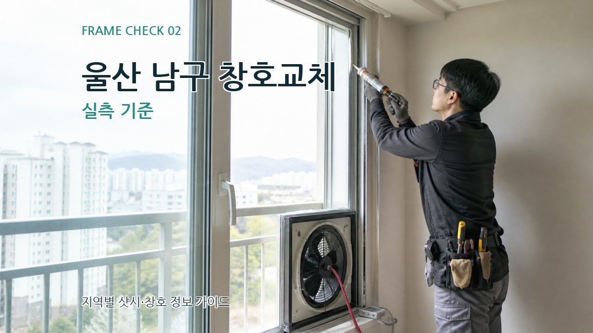 울산 남구 창호교체 실측 기준