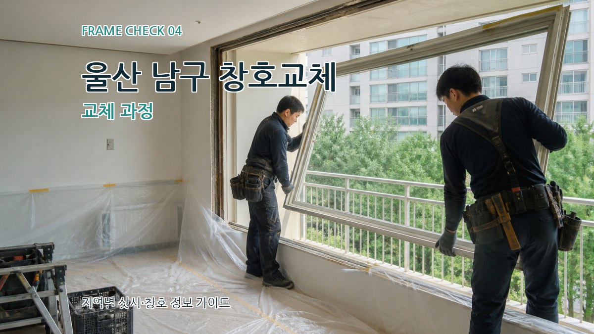 울산 남구 창호교체 교체 과정