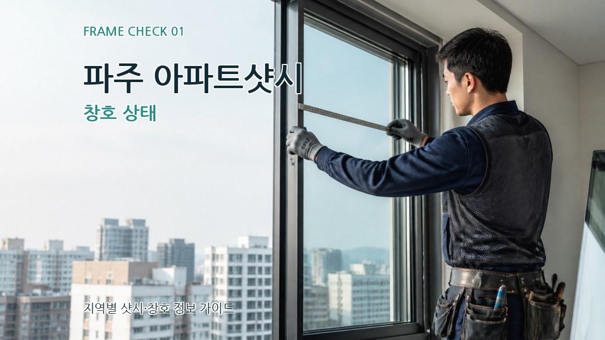 파주 아파트샷시