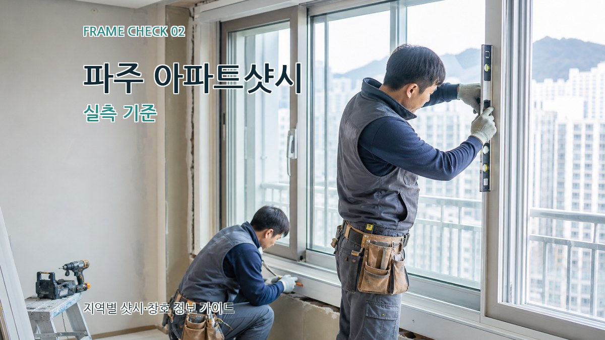 파주 아파트샷시 실측 기준