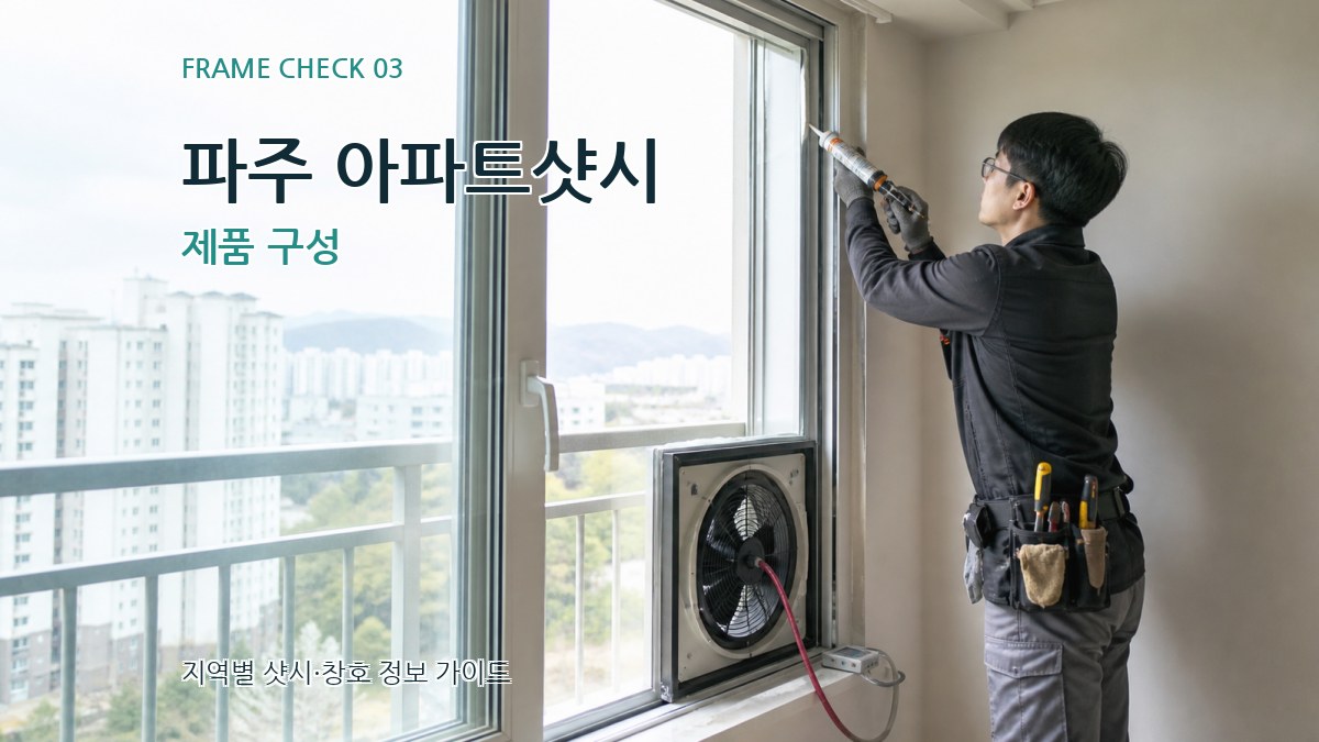 파주 아파트샷시 제품 구성
