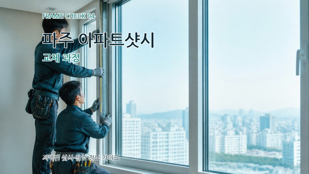 파주 아파트샷시 교체 과정