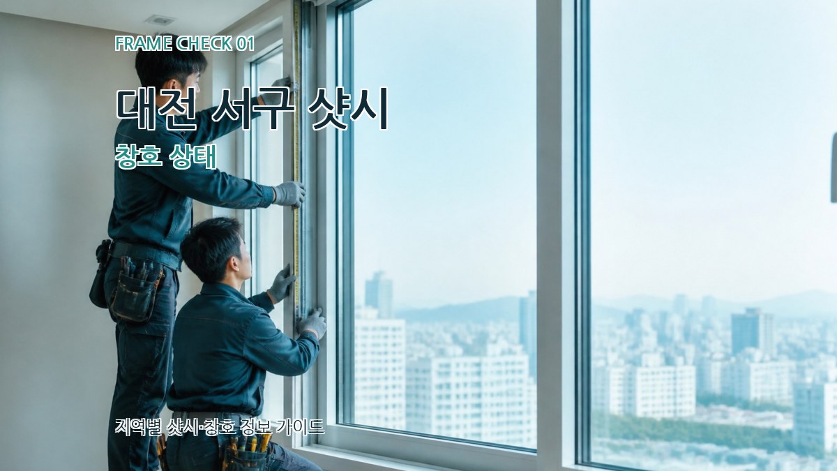 대전 서구 샷시 창호 상태