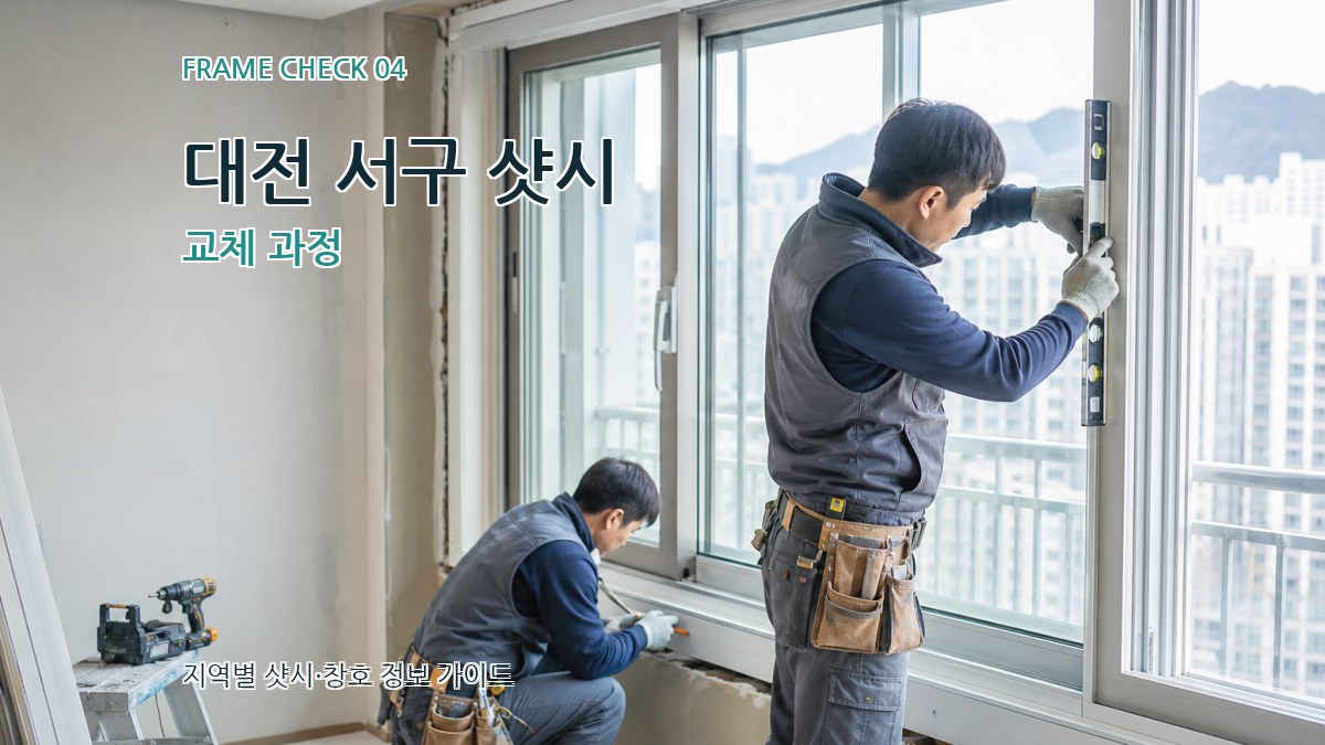 대전 서구 샷시 교체 과정