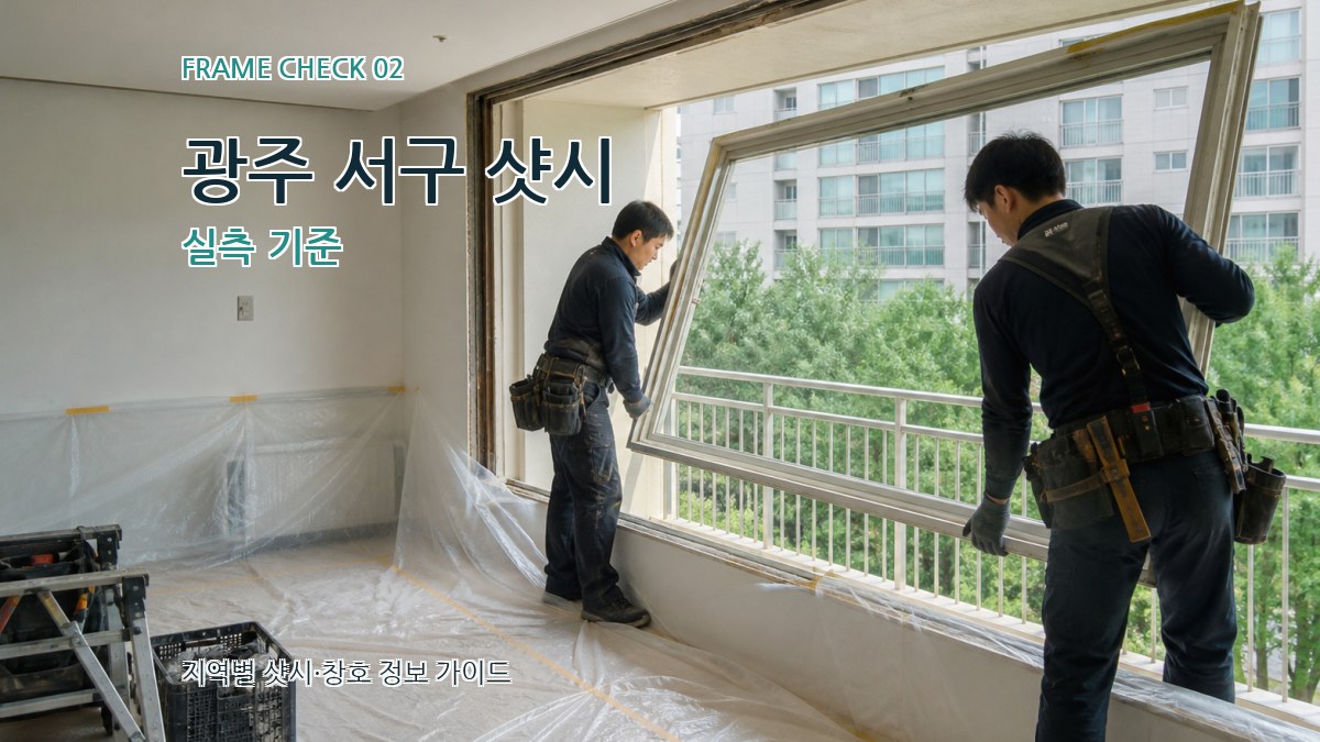 광주 서구 샷시 실측 기준