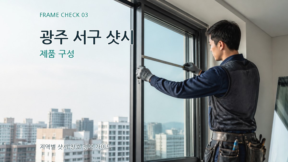 광주 서구 샷시 제품 구성
